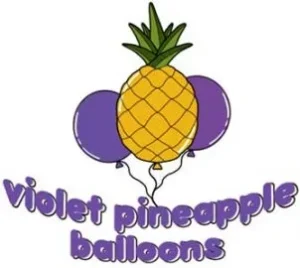 Violet Pineapple Balloons